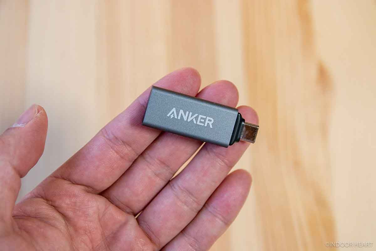 Anker USB-C 2-in-1 Card Readerの大きさ