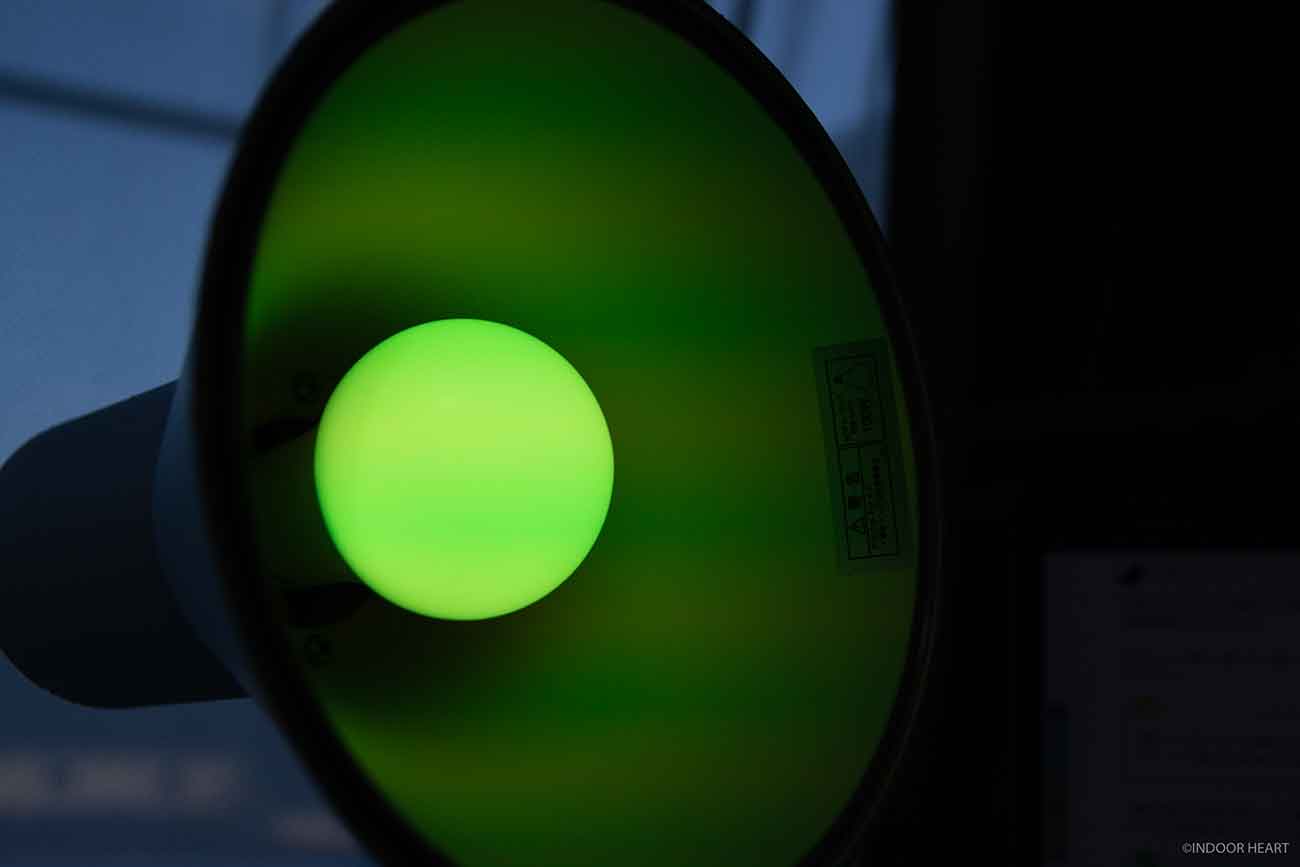 緑色のスマート電球