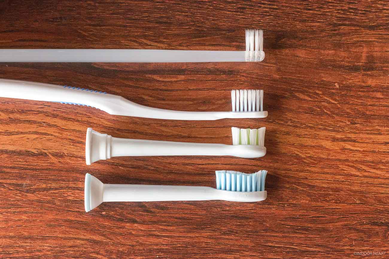歯ブラシのヘッドのサイズ比較