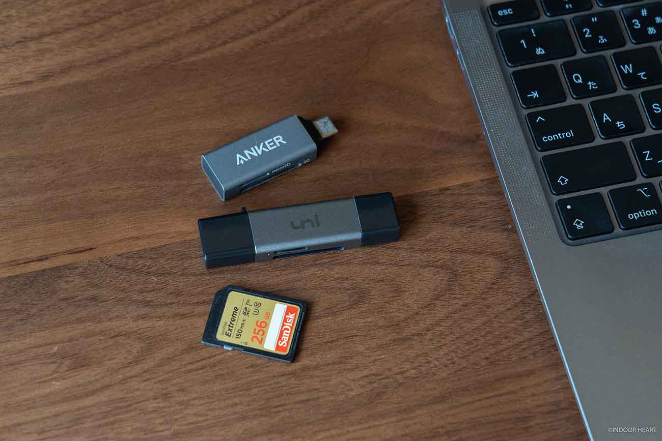 uniAccessoriesの小型SD/microSDカードリーダーまとめ　

