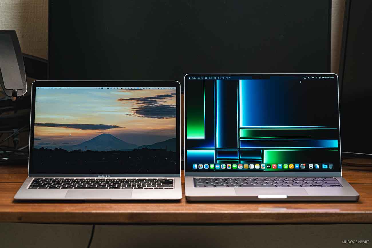 M1 MacBook AirとM2 Pro MacBook Pro