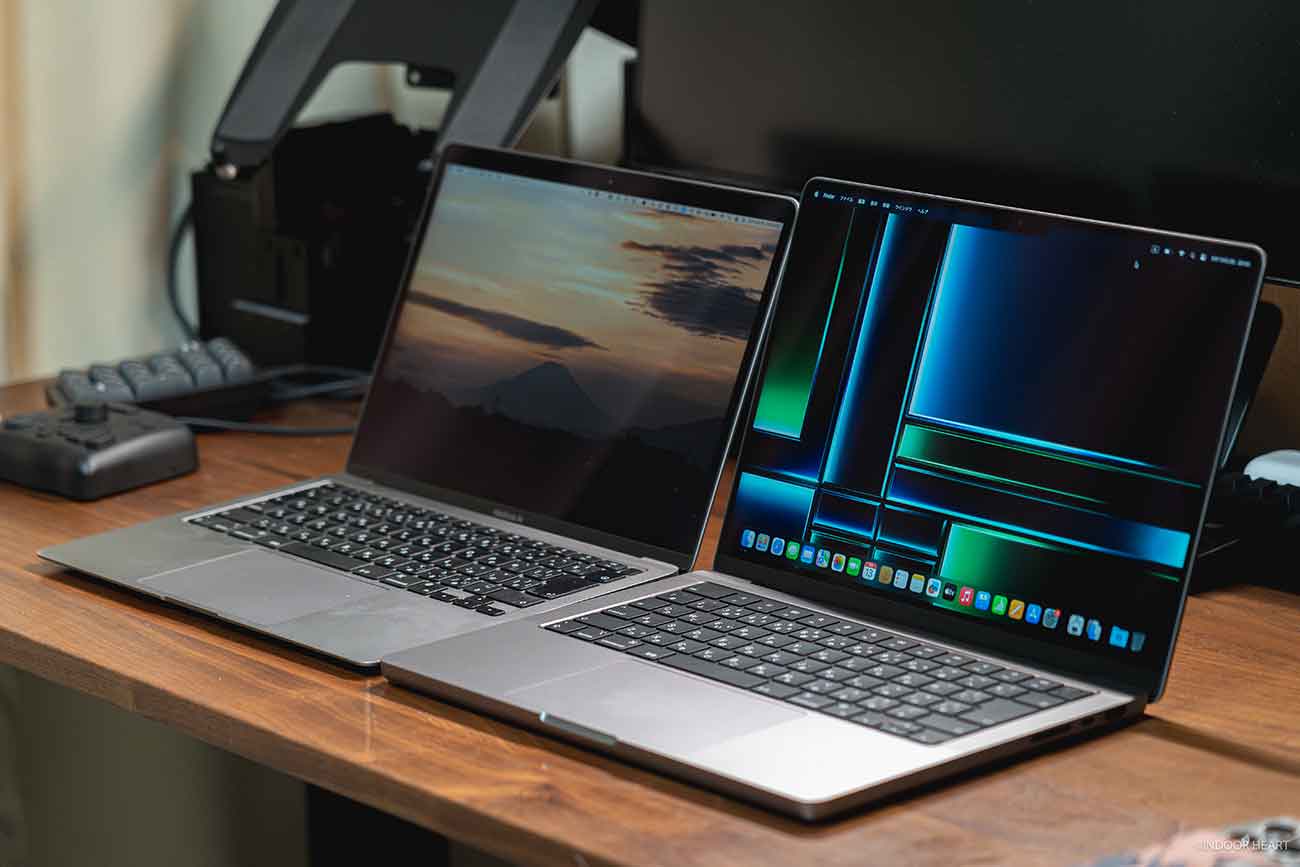 M1 MacBook AirとM2 Pro MacBook Pro