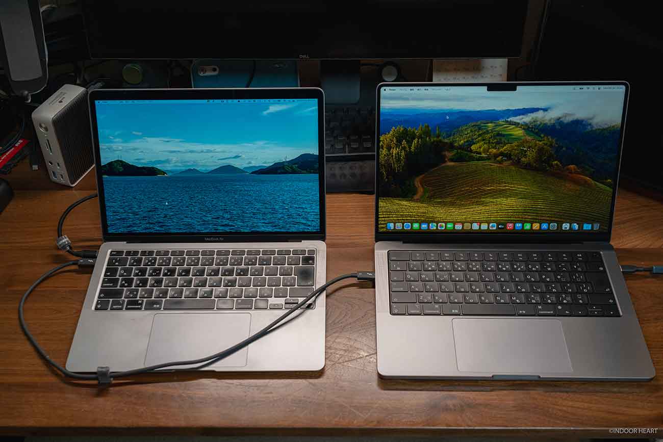 2台のMacBookをThunderboltケーブルで接続