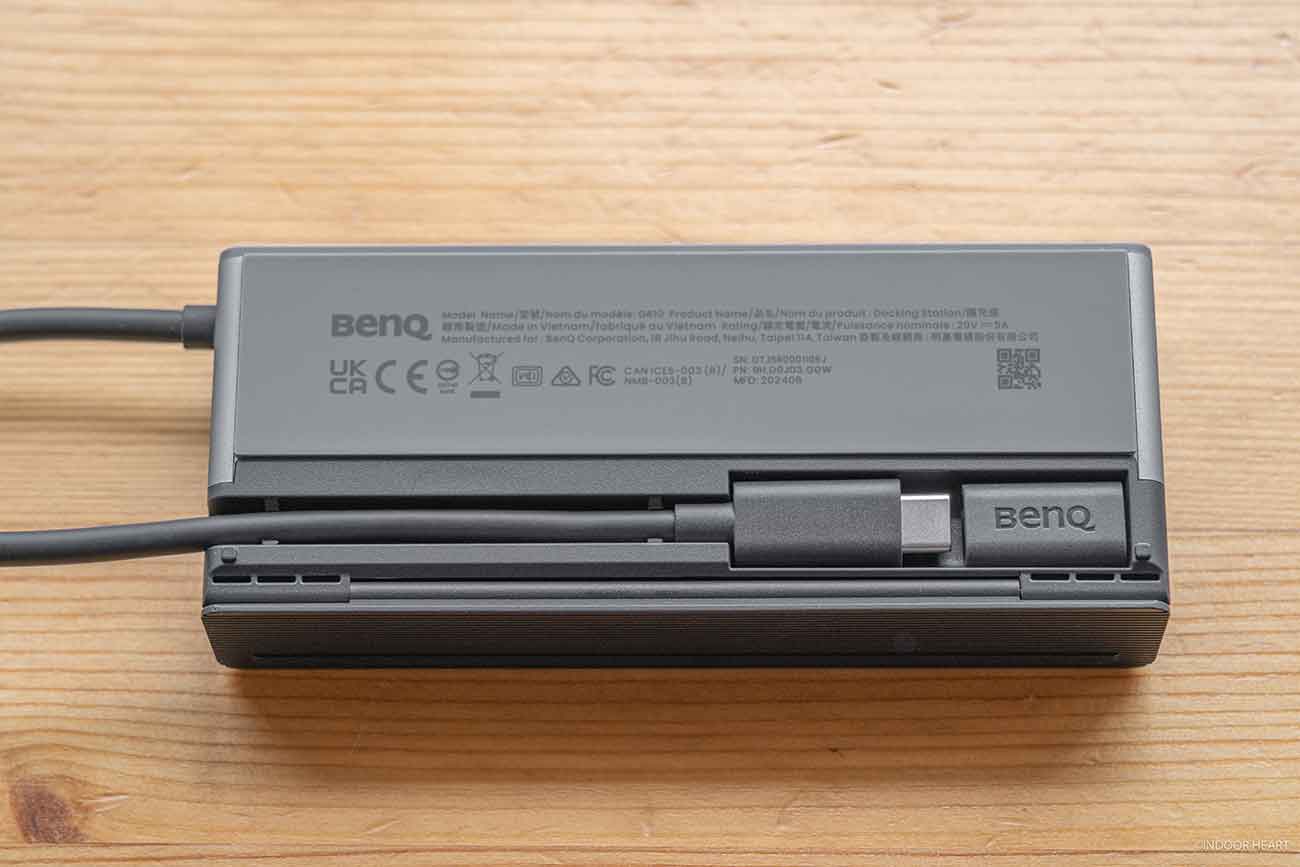 BenQ「beCreatus GR10」のケーブル収納