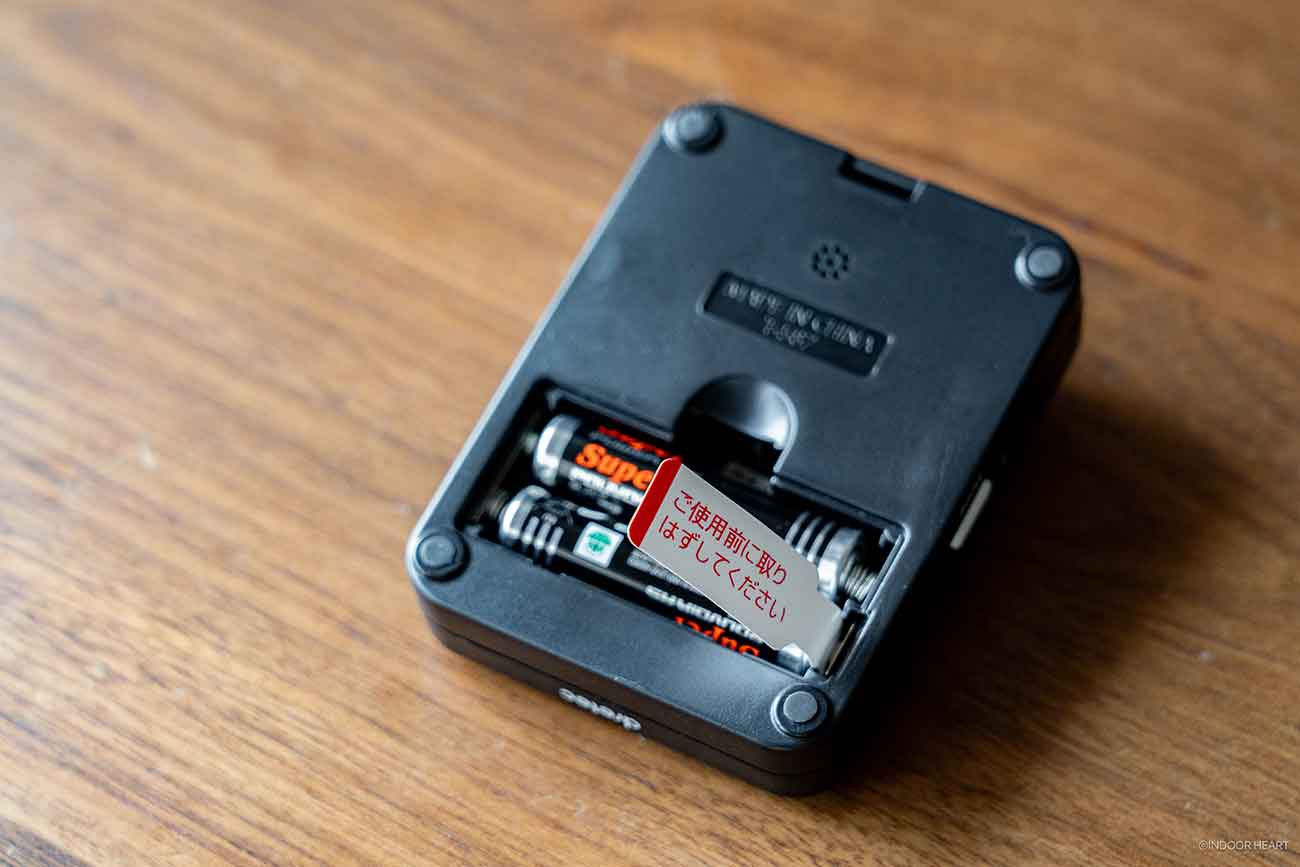 ドリテック「T-587BK」の単4電池