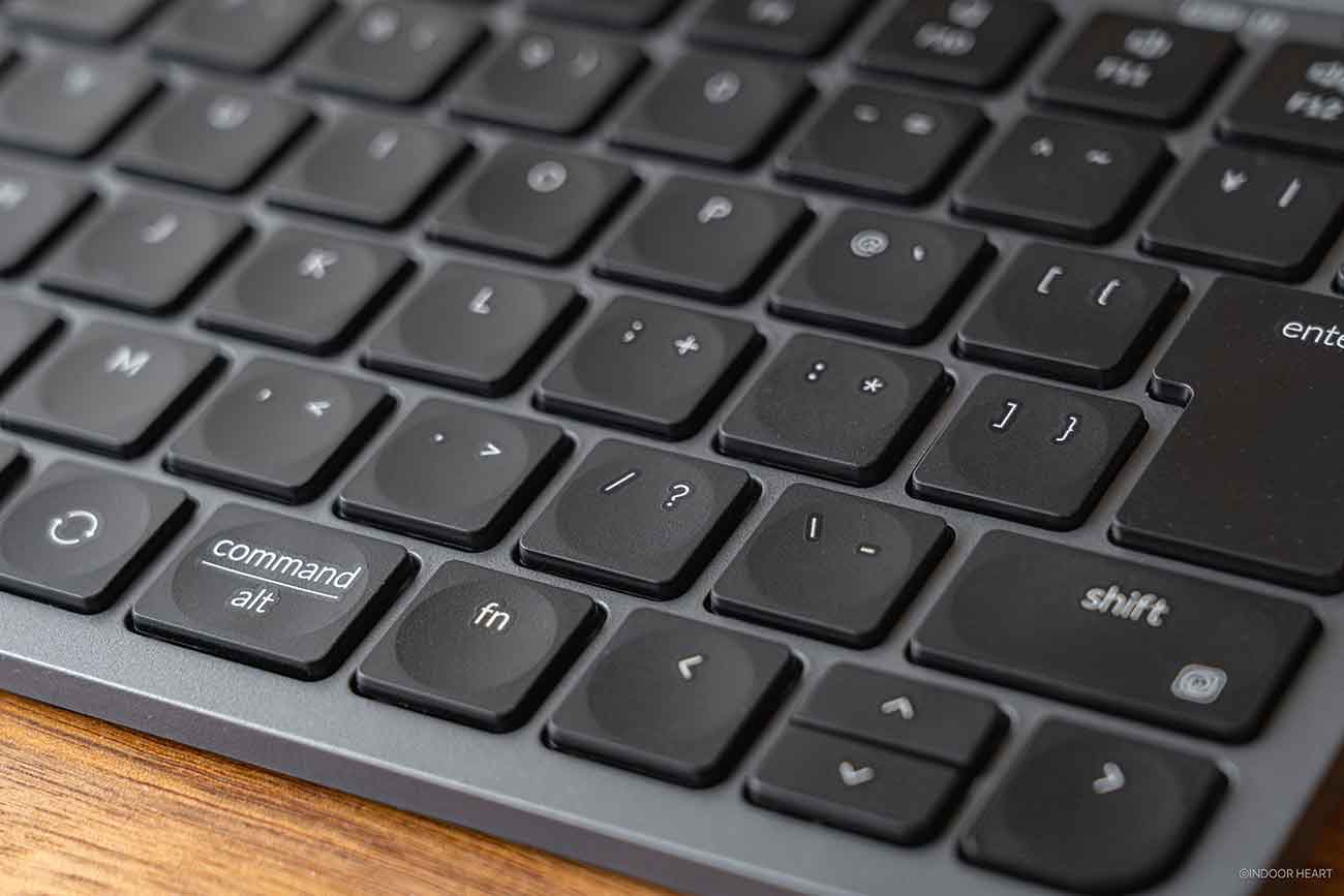 Keychron B1 Proのキーのくぼみ