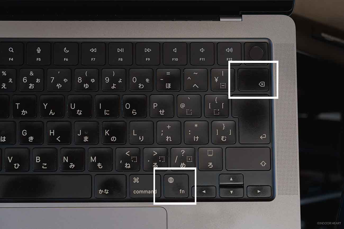 Macのデリートショートカットキー