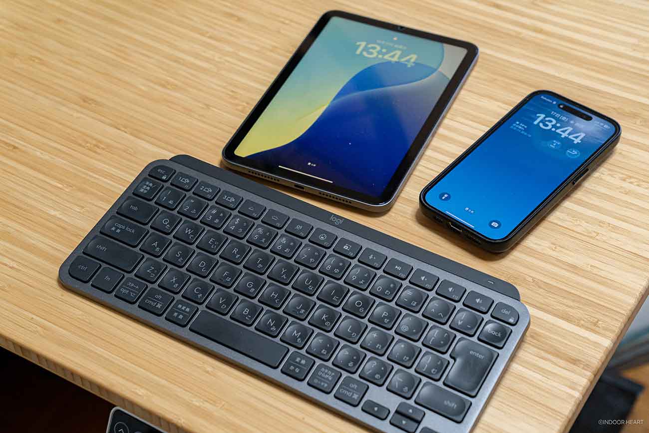MX KEYS miniとiPad miniとiPhone