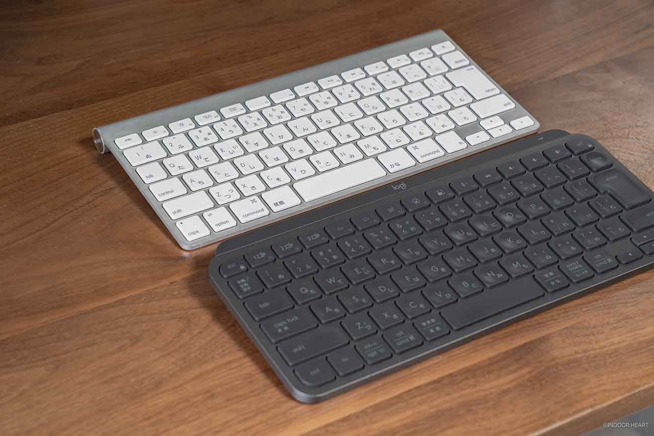 MX KEYS miniとAppleマジックキーボードの打鍵感比較