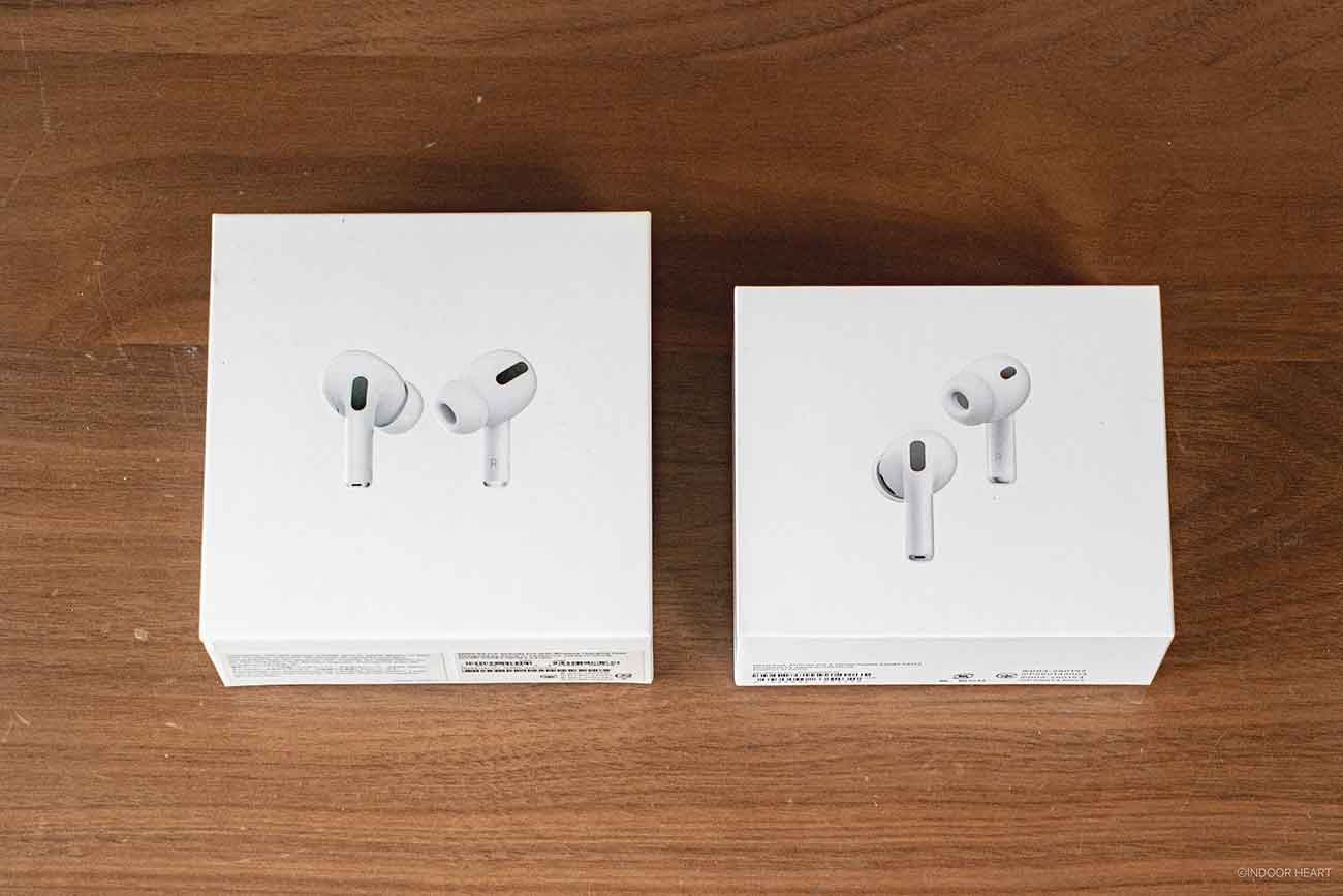 初代AirPods ProとAirPods Pro 3の箱のサイズ