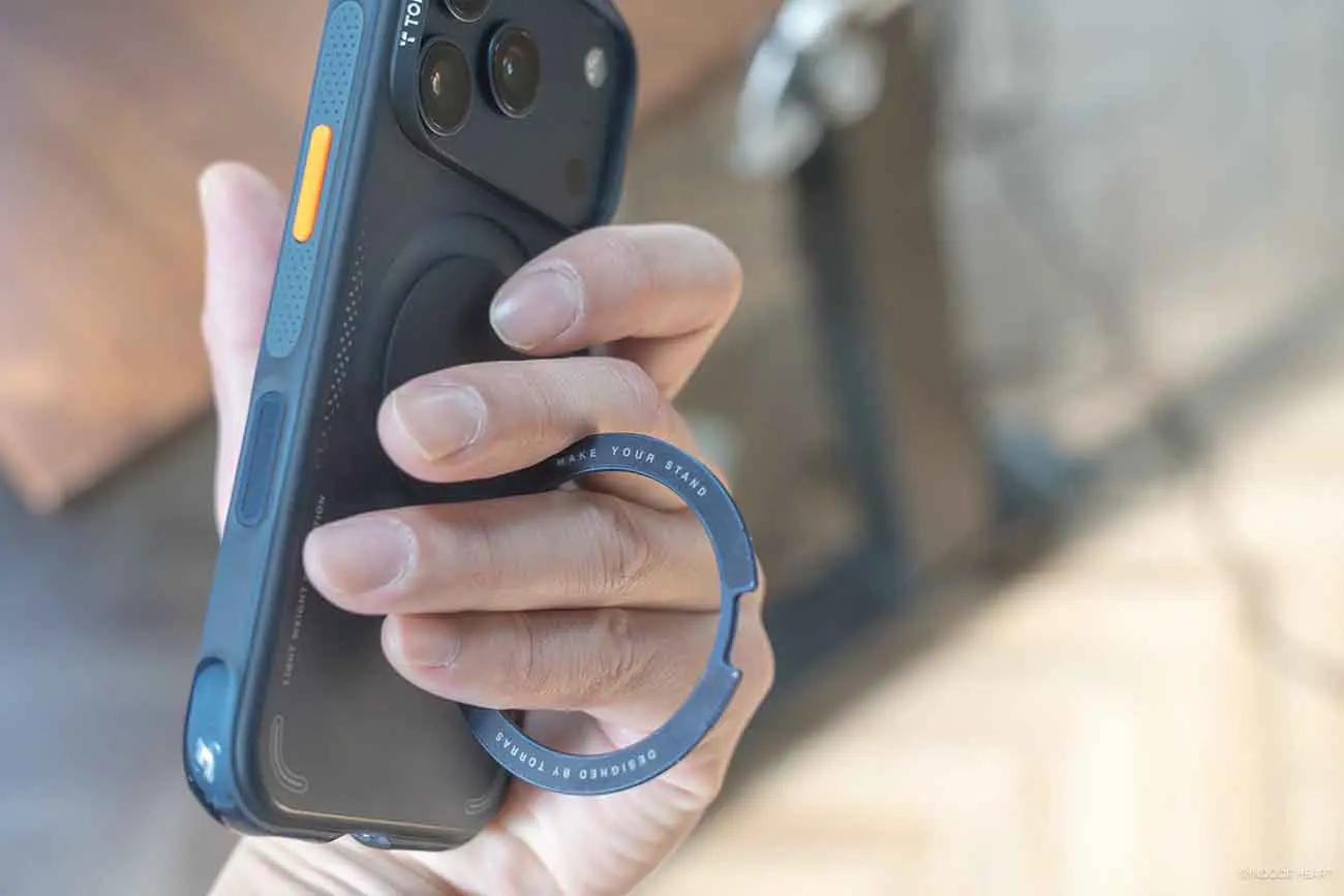 TORRAS「Ostand Q3 Air」をスマホリングとして使う