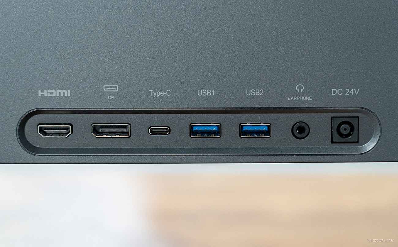 KTCの27インチ5Kモニター「H27P3」のポート類