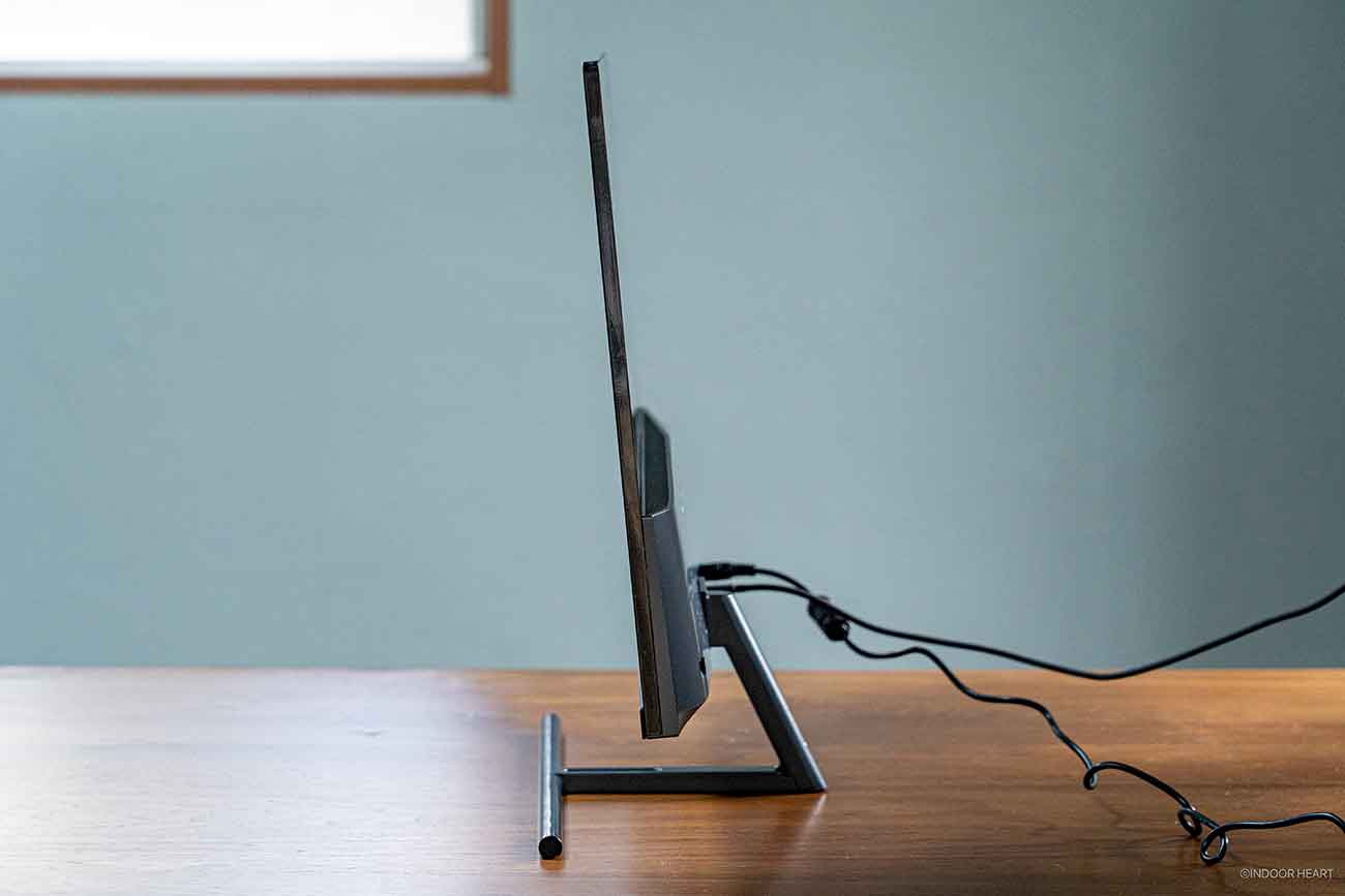 KTCの27インチ5Kモニター「H27P3」のスタンドの傾き可動域