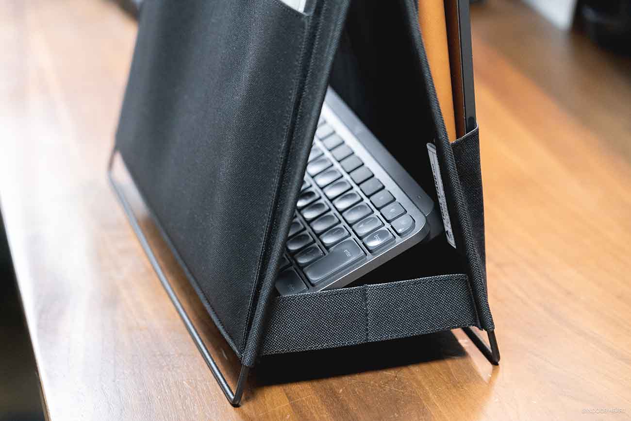 キングジム「ツールスタンド デスク」の三角形の内側スペース